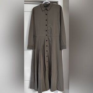 ZARA Elegant Long Sleeve Button-Down Dress
